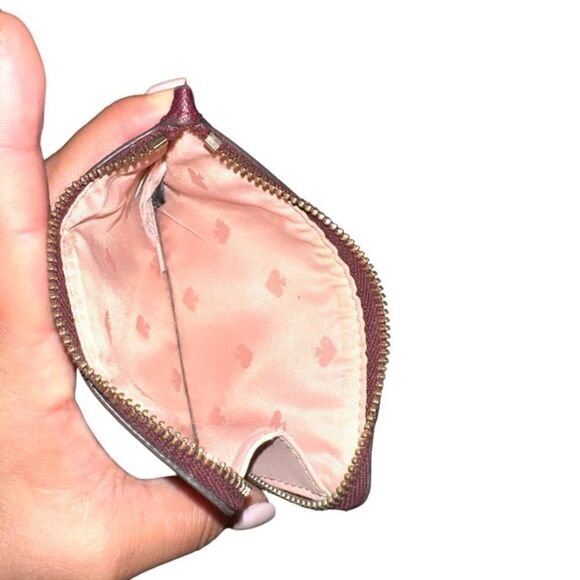 Kate Spade Cameron Zip Card Holder Cherrywood - Picture 3 of 3